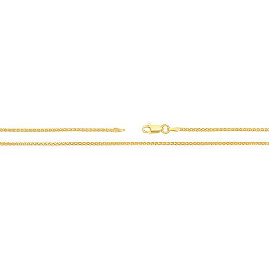 PRIMROSE 24k Gold Plated Popcorn or Herringbone Chain Necklace