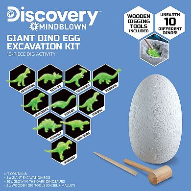 Discovery Mindblown Discovery™ #Mindblown Giant Dino Egg 13-pc. Excavation Kit