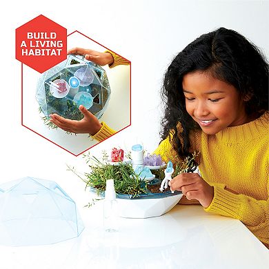 Discovery Mindblown Discovery™ #Mindblown DIY Light-Up Terrarium Plants & Crystals Geodome 16-pc. Grow Kit