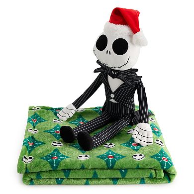 Disney's The Nightmare Before Christmas Santa Jack Skellington Buddy & Throw Blanket Set by The Big Kids™