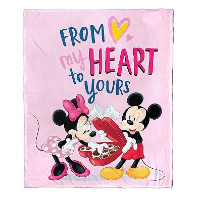 Disney's Mickey Mouse My Heart to Yours Throw Blanket