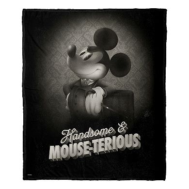 Disney's Mickey Mouse Mouseterious Silk Touch Throw Blanket