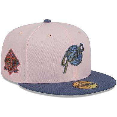 Men's New Era Pink/Blue San Francisco Giants  Olive Undervisor 59FIFTY Fitted Hat