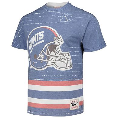 Men's Mitchell & Ness Royal New York Giants Jumbotron 3.0 T-Shirt