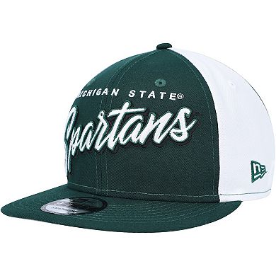 Men's New Era  Green Michigan State Spartans Outright 9FIFTY Snapback Hat