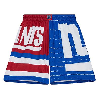 Men's Mitchell & Ness Royal New York Giants Jumbotron 3.0 Shorts