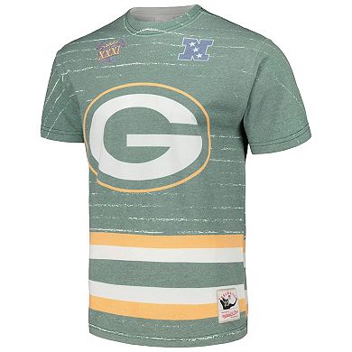 Men's Mitchell & Ness Green Green Bay Packers Jumbotron 3.0 T-Shirt