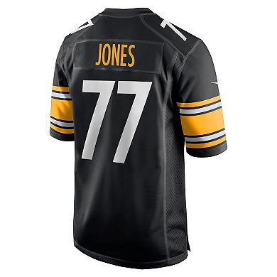 Men's Nike Broderick Jones Black Pittsburgh Steelers 2023 NFL Draft First Round Pick Game Jersey