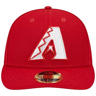 Men's New Era Scarlet Arizona Diamondbacks Low Profile 59FIFTY Fitted Hat