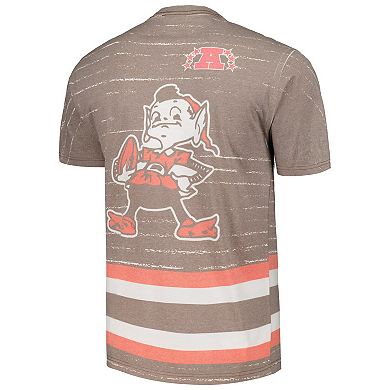 Men's Mitchell & Ness Brown Cleveland Browns Jumbotron 3.0 T-Shirt