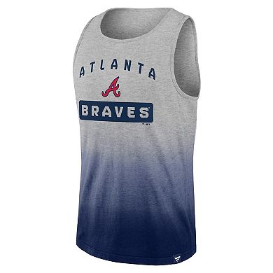 Men's Fanatics Branded Gray/Navy Atlanta Braves Our Year Tank Top