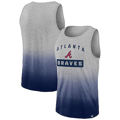 Men's Fanatics Branded Gray/Navy Atlanta Braves Our Year Tank Top