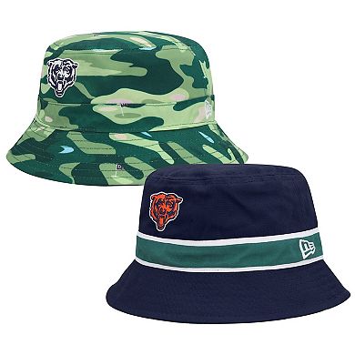 Men's New Era Navy/Camo Chicago Bears Reversible Bucket Hat