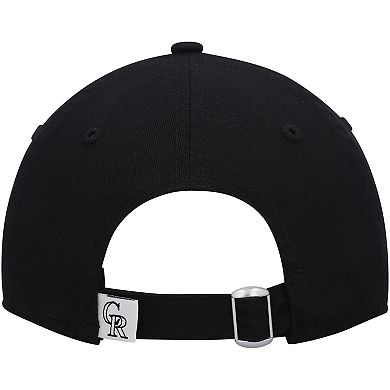 Youth New Era Black Colorado Rockies Core Classic 9TWENTY Adjustable Hat
