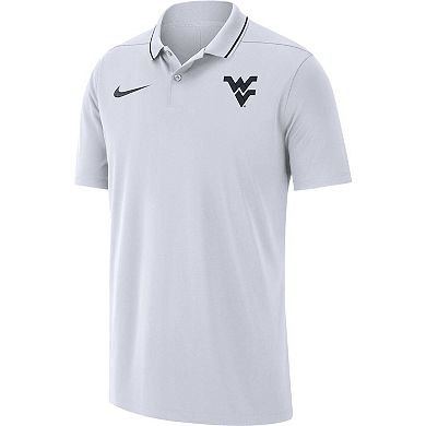 Men's Nike White West Virginia Mountaineers 2023 Coaches Performance Polo