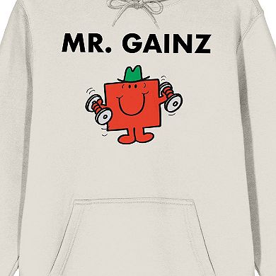 Men's Mr. Men And Little Miss Mr. Gainz Graphic Hoodie