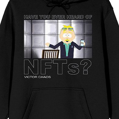 Men's South Park Victor Chaos NFTs Quote Graphic Hoodie