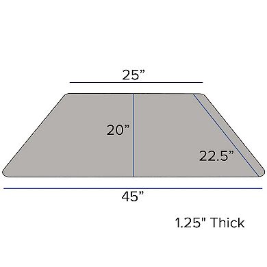 Flash Furniture Wren Mobile Trapezoid Adjustable Height Activity Table