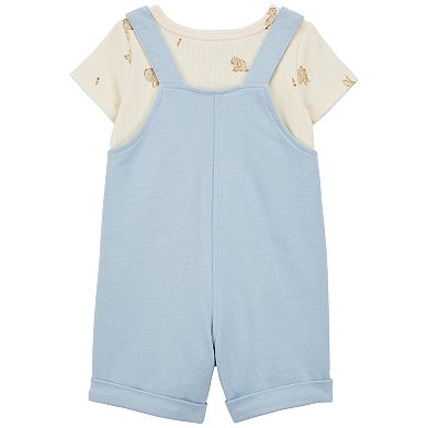 Baby Boy Carter's 2-Piece Tee & Bunny Shortalls Set