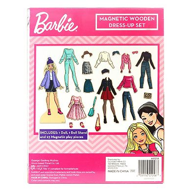 Barbie Wooden Magnetic Dress Up Doll