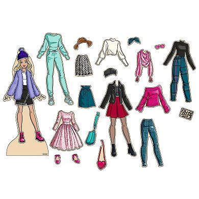 Barbie Wooden Magnetic Dress Up Doll