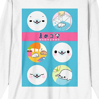 Men's Mamegoma Seal Character Long Sleeve Graphic Tee