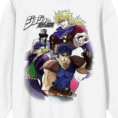 Men's Jojo's Bizarre Adventure Long Sleeve Graphic Tee