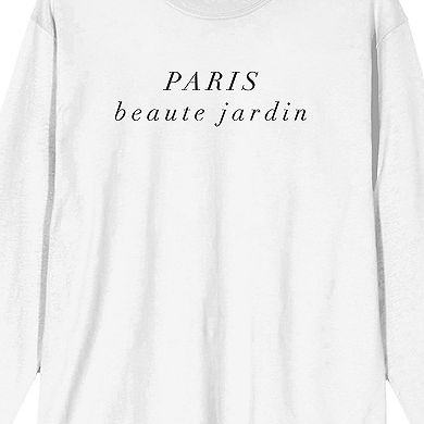 Men's Paris Beaute Jardin Long Sleeve Graphic Tee