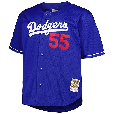 Men's Mitchell & Ness Orel Hershiser Royal Los Angeles Dodgers Big & Tall Cooperstown Collection Batting Practice Replica Jersey