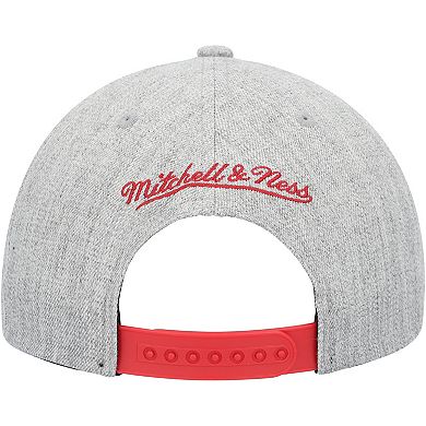 Men's Mitchell & Ness Heather Gray Miami Heat Hardwood Classics 2.0 Snapback Hat