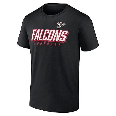 Men's Fanatics Branded Black/Red Atlanta Falcons Player Pack T-Shirt Combo Set