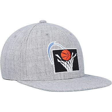 Men's Mitchell & Ness Heather Gray Cleveland Cavaliers Hardwood Classics 2.0 Snapback Hat