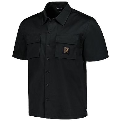 Men's The Wild Collective Black LAFC Utility Button-Up Shirt