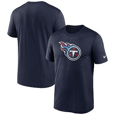 Men's Nike  Navy Tennessee Titans Legend Logo Performance T-Shirt