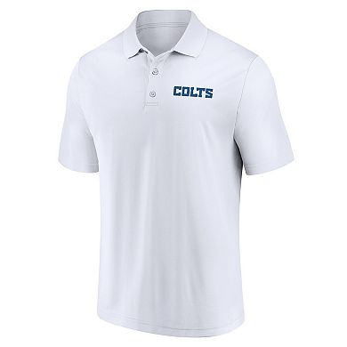 Men's Fanatics Branded Royal/White Indianapolis Colts Dueling Two-Pack Polo Set