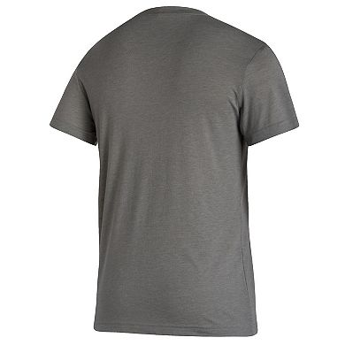 Men's adidas Gray Nebraska Huskers Basics Heritage Tri-Blend T-Shirt