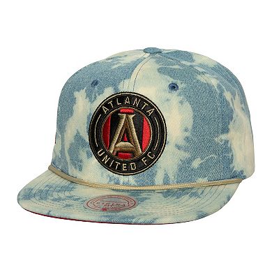 Men's Mitchell & Ness Blue Atlanta United FC Acid Wash Snapback Hat