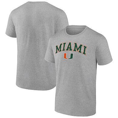 Men's Fanatics Branded Steel Miami Hurricanes Campus T-Shirt