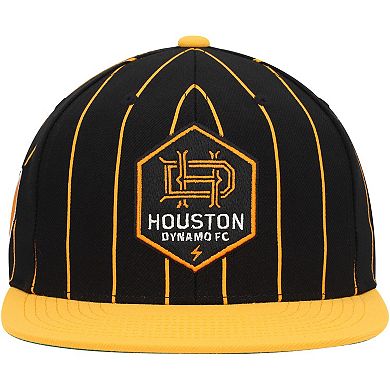 Men's Mitchell & Ness Black Houston Dynamo FC Team Pin Snapback Hat