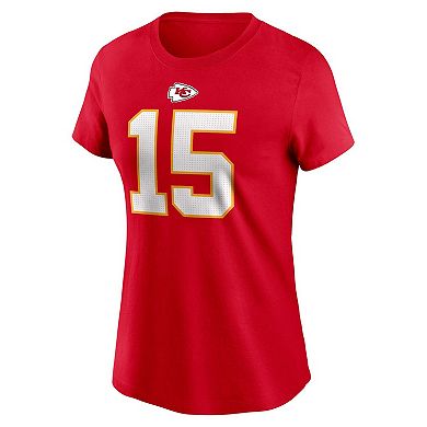 Women's Nike Patrick Mahomes Red Kansas City Chiefs Player Name & Number T-Shirt