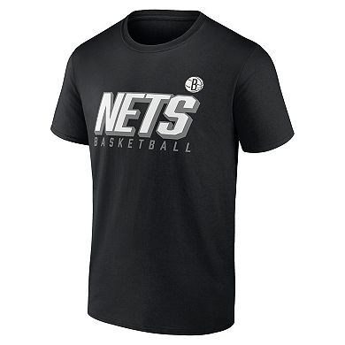 Men's Fanatics Branded Black/White Brooklyn Nets Player Pack T-Shirt Combo Set