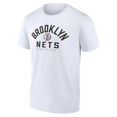 Men's Fanatics Branded Black/White Brooklyn Nets Player Pack T-Shirt Combo Set