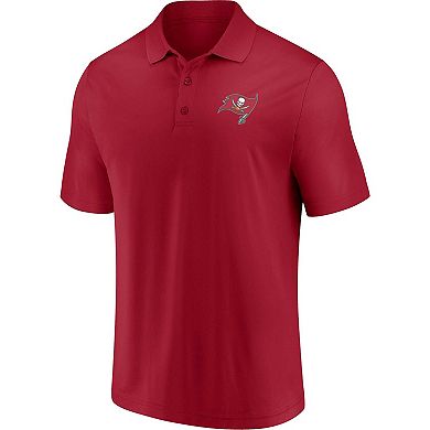Men's Fanatics Branded Red/Pewter Tampa Bay Buccaneers Dueling Two-Pack Polo Set