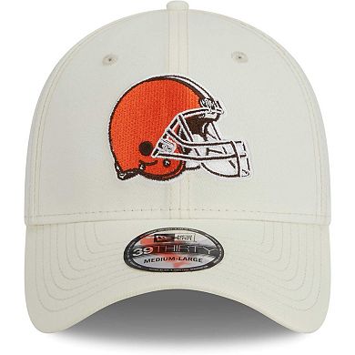 Men's New Era Cream Cleveland Browns Classic 39THIRTY Flex Hat