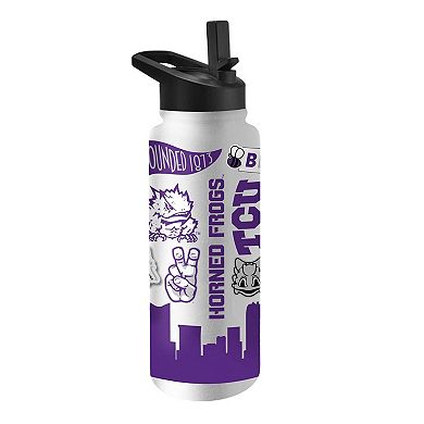 TCU Horned Frogs 34oz. Native Quencher Bottle