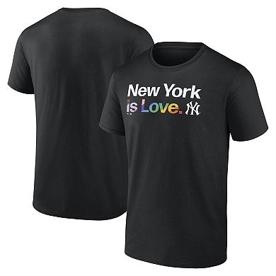 Men's Profile Black New York Yankees Pride T-Shirt