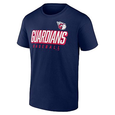 Men's Fanatics Branded Navy/Red Cleveland Guardians Player Pack T-Shirt Combo Set