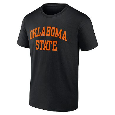 Men's Fanatics Branded Black Oklahoma State Cowboys Basic Arch T-Shirt