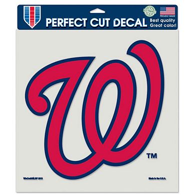 WinCraft Washington Nationals 8" x 8" Color Team Logo Car Decal - Navy Blue/Red