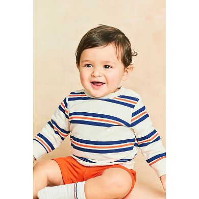Baby Boy Carter's 2-Piece Striped Sweatshirt & Short Set